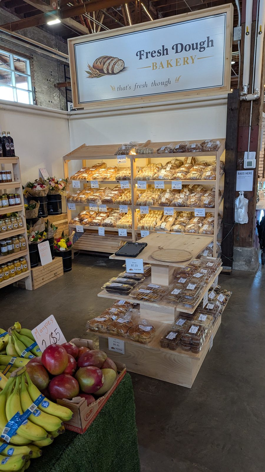 Fresh sourdough and baked goods