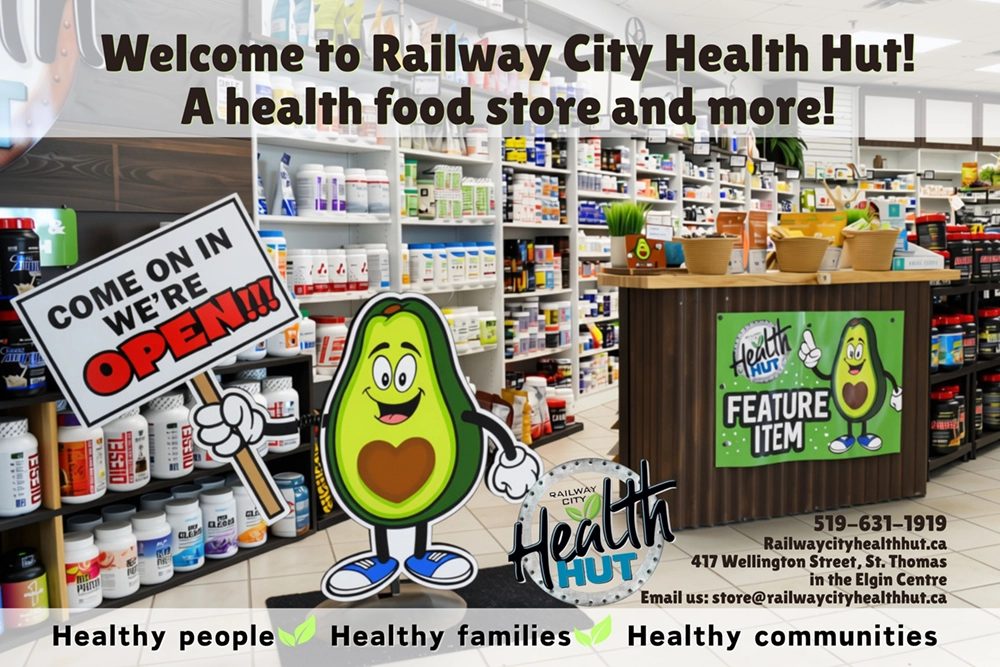 Inside the Railway City Health Hut store