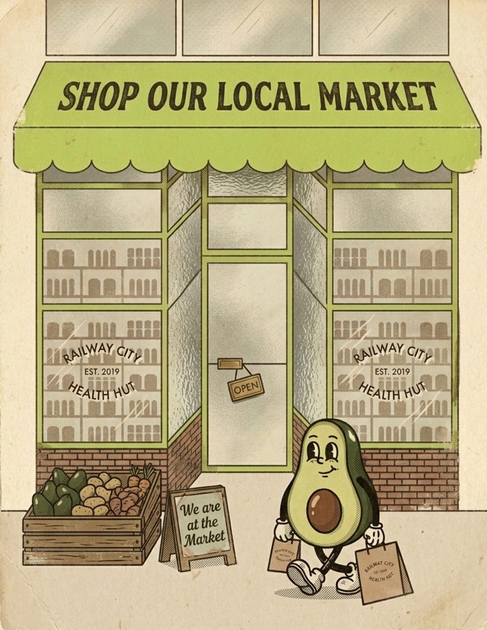 Shop local at the market