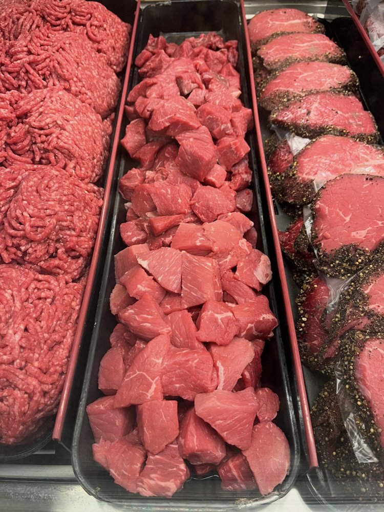 Ground beef and stewing cubes