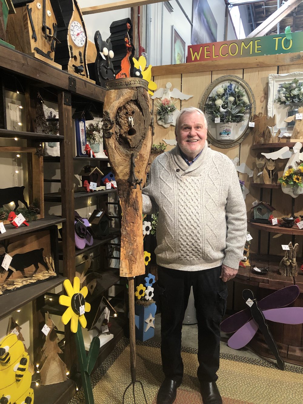 Mike at the Winter Wheat booth